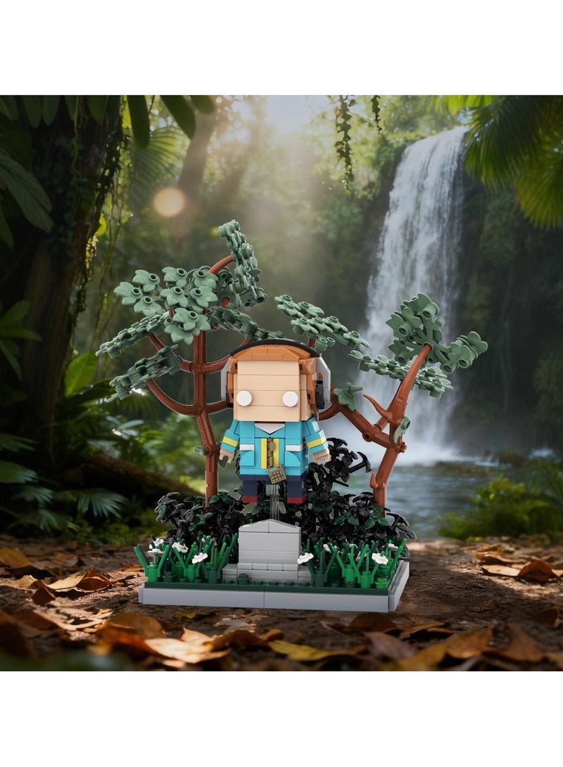 سترانجر ثينكينج **نموذج شخصية ماكس من Stranger Things بالمكعبات - مكعبات تجميع، تفاصيل فاخرة، زينة طرفيات علامة تجارية للمعجبين، مجموعة** - Image 2